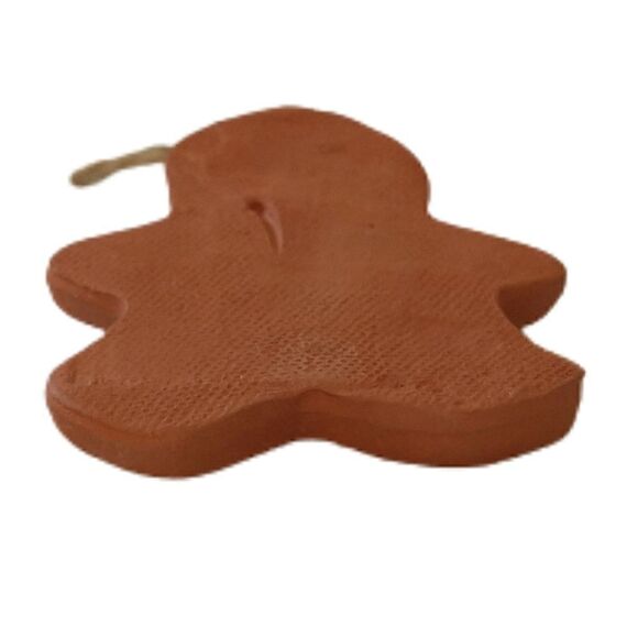 Gingerbread Man Christmas Ornament Terr Cotta Cookie Holiday Xmas Decor Ceramic. - Picture 5 of 16